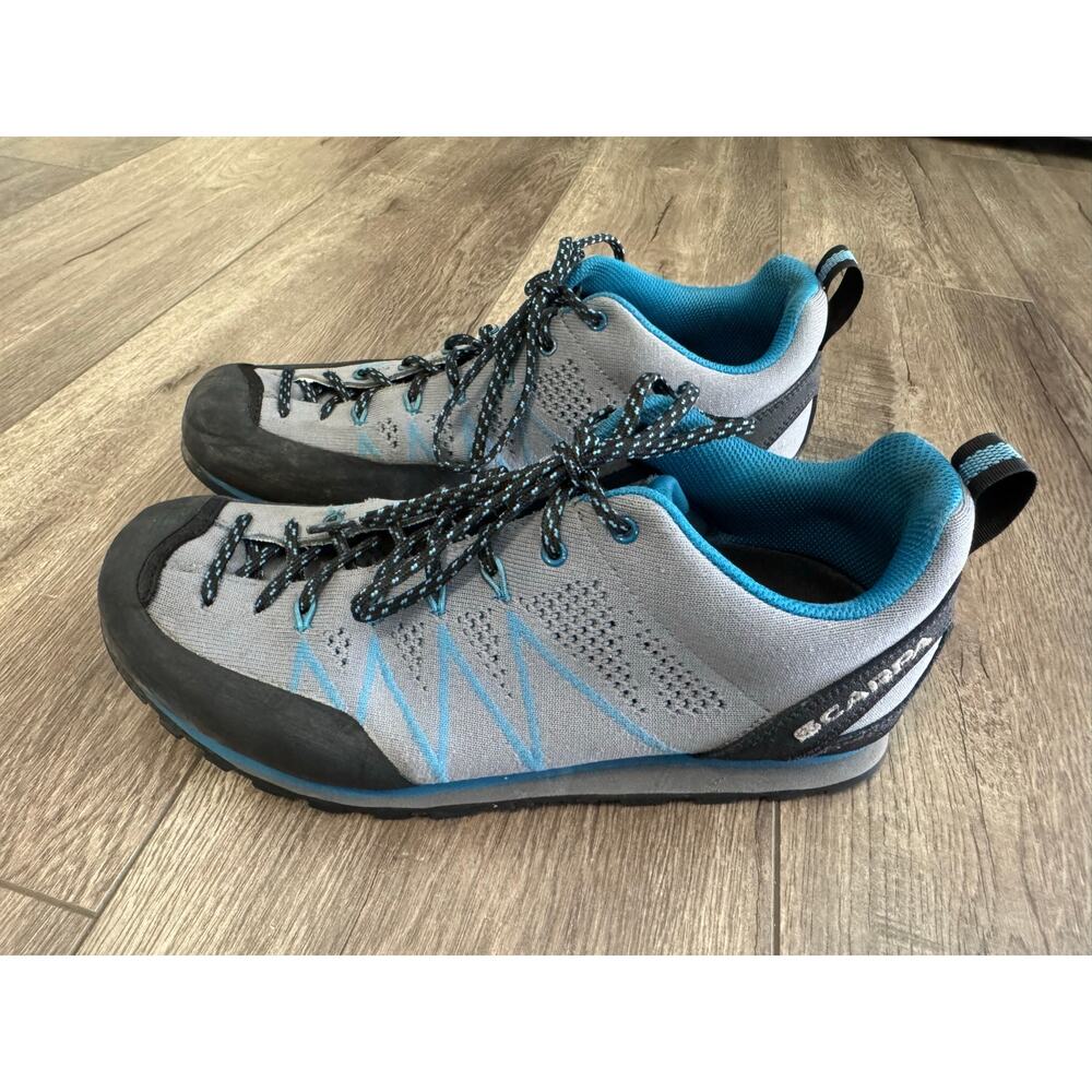 Scarpa Mens Crux Air Smoke‎ Lake Blue Hiking Shoes Size 8